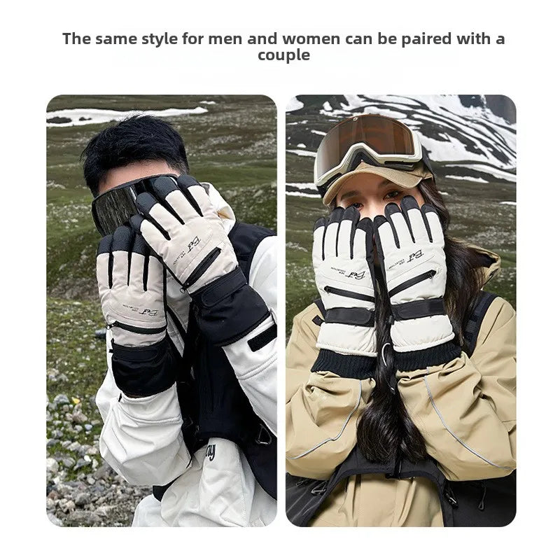 Warme Outdoor-Handschuhe, wasserdicht & winddicht, mit Touchscreen-Funktion & rutschfestem Griff, unisex.