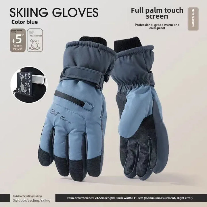 Kälteschutz Winterhandschuhe, wasserdicht & atmungsaktiv, rutschfest, ideal für alle Outdoor-Aktivitäten.