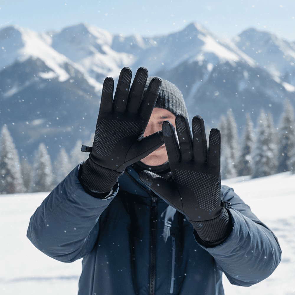 Warme & wasserdichte Unisex Winterhandschuhe für Wintersport, Radfahren und Wandern bei Kälte.