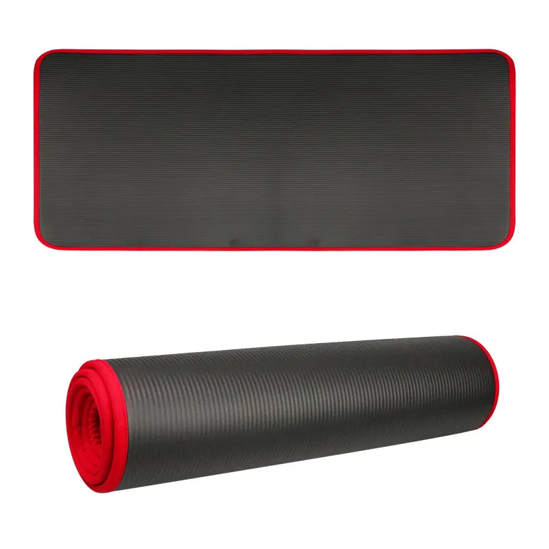 Unisex Yogamatte, 10mm dick, rutschfest, für Yoga und Pilates Training.