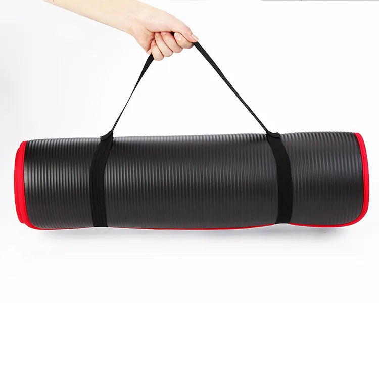 Vielseitige Unisex Yogamatte, 10mm dick, rutschfest, für Fitness, Yoga und Pilates.