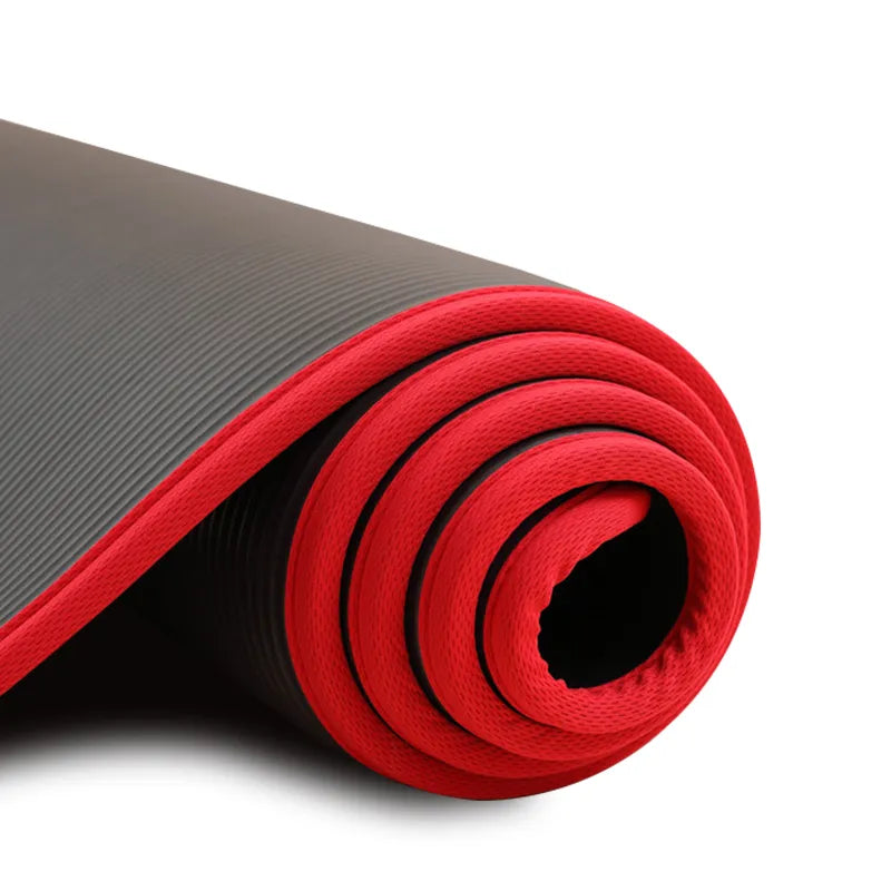 Umweltfreundliche 10mm Yogamatte, rutschfest für sicheres Home-Training und Fitness.