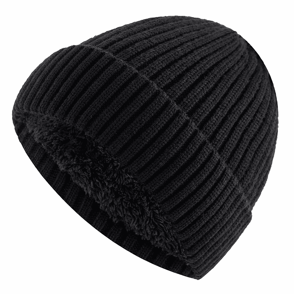 Gemütliche, zweifarbige Unisex Fleecemütze. Perfekte Strickmütze für Wärme & Kälteschutz im Outdoor.