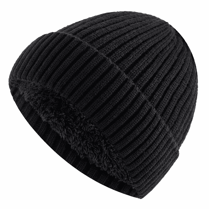 Gemütliche, zweifarbige Unisex Fleecemütze. Perfekte Strickmütze für Wärme & Kälteschutz im Outdoor.