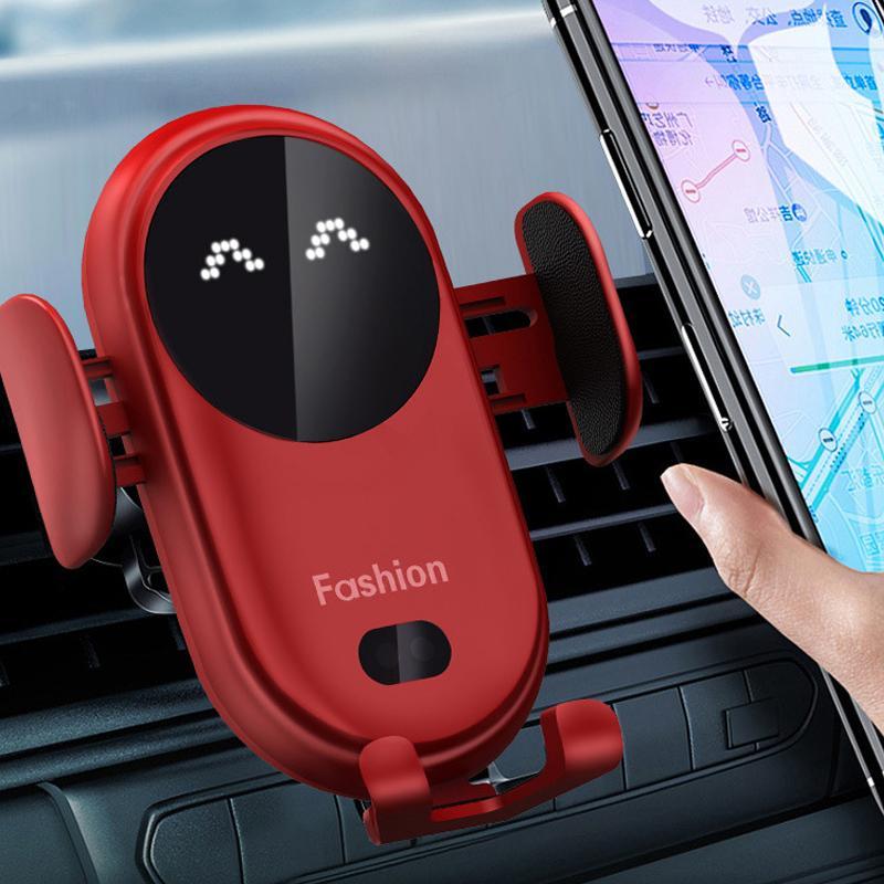 Universal Autotelefonhalter mit kabelloser Qi-Schnellladefunktion für alle Smartphones.