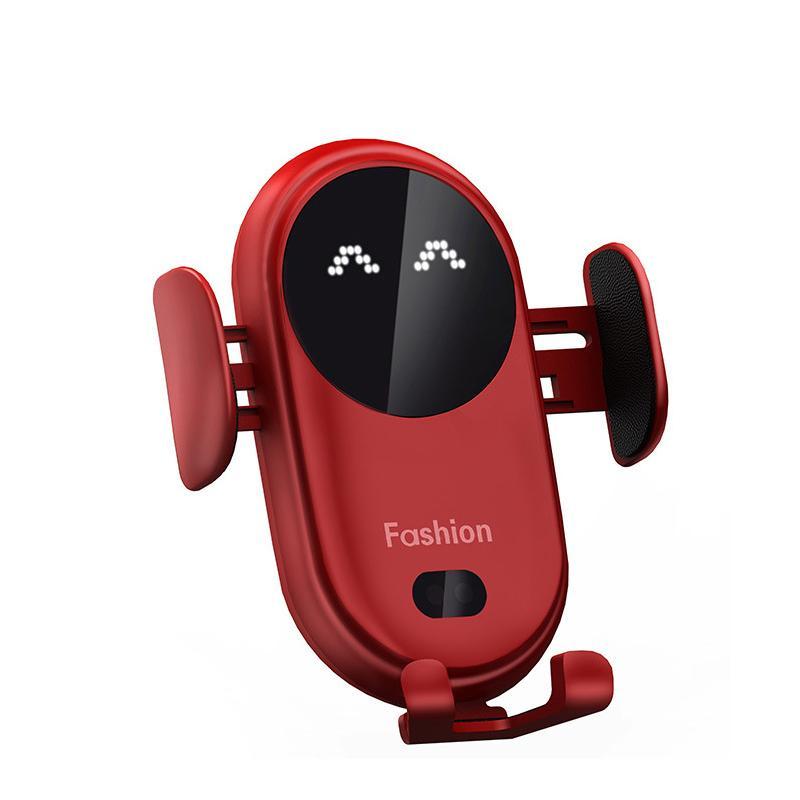 Innovativer Qi Lader für das Auto, universeller Handyhalter mit schneller kabelloser Ladefunktion.