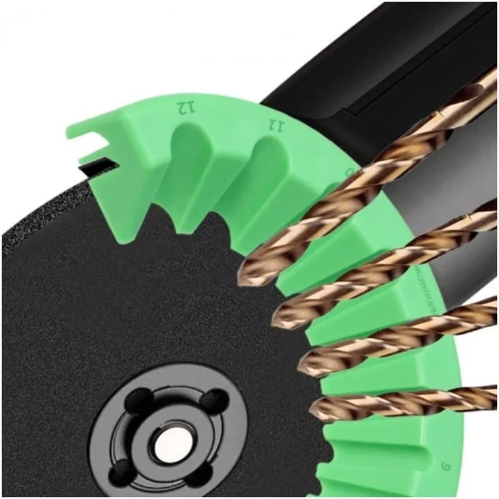 Universal Bohrer-Schärfer für schnelle, präzise Schärfe von Bohrspitzen. Ideal für Heimwerker & Profis.