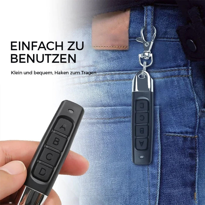 Kompakter Duplizierer für Garagentor-Öffner & Autoschlüssel-Fernbedienungen. Universelle Kopierfunktion.