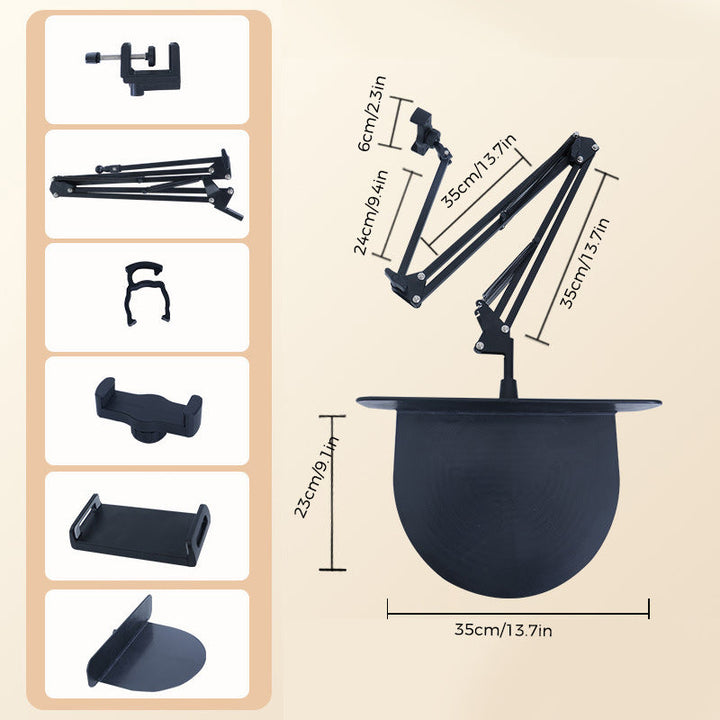 Ergonomischer Betthalter für Smartphone & Tablet, verstellbarer Schwanenhals für komfortables Sehen.
