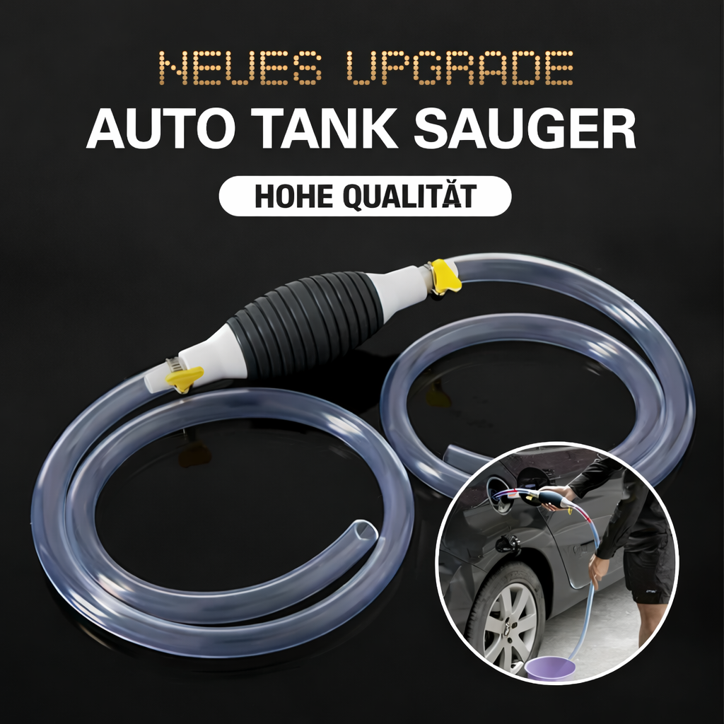 Universal Kraftstoff Umfüllpumpe zum sicheren Transfer von Benzin, Diesel und Flüssigkeiten für Fahrzeuge.