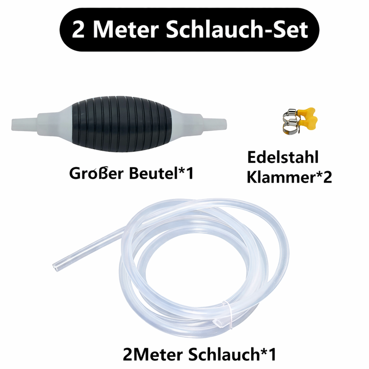 Komplettes Kraftstoffpumpen Zubehör-Set für effizienten Transfer von Benzin und Diesel für Autos und Boote.