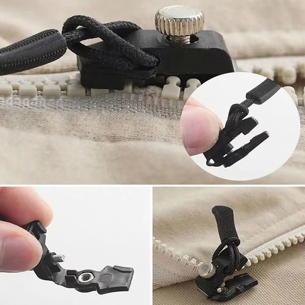 Kompaktes Notfall-Reißverschluss-Reparaturset, ideal für Reisen und schnelle, werkzeuglose Fixes unterwegs.