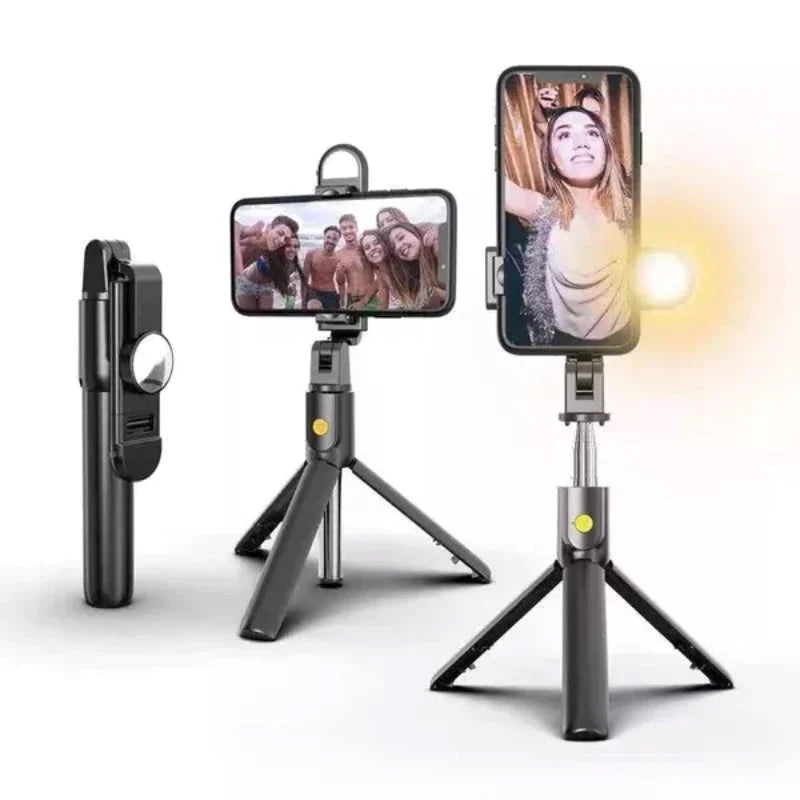 Robuster, verstellbarer Handyhalter des SnapFlex Selfiesticks, sicher für verschiedene Smartphone-Modelle.