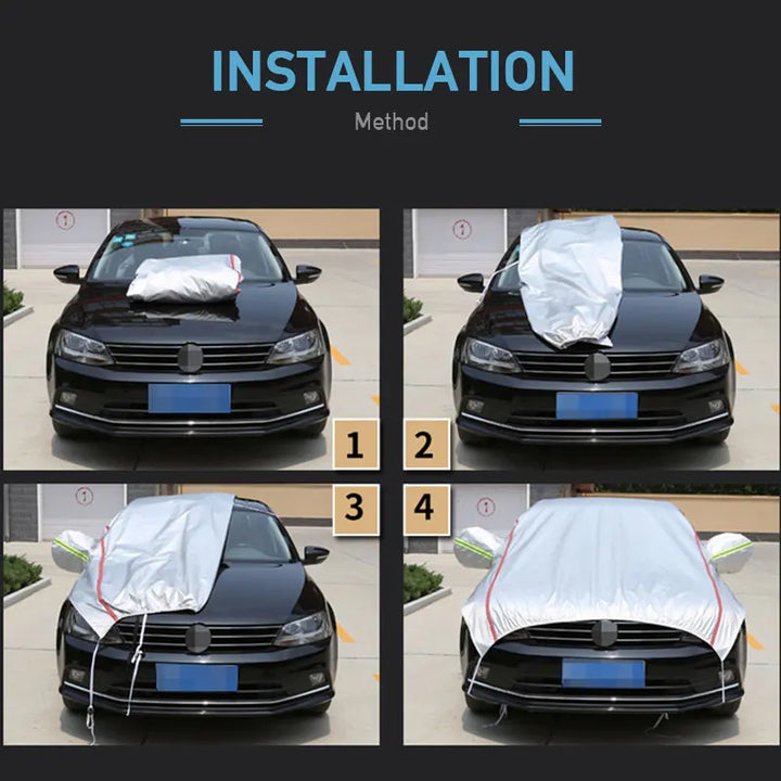 Außenabdeckung für Auto, schützt vor Diebstahl, UV-Strahlen, Wind und Niederschlag.
