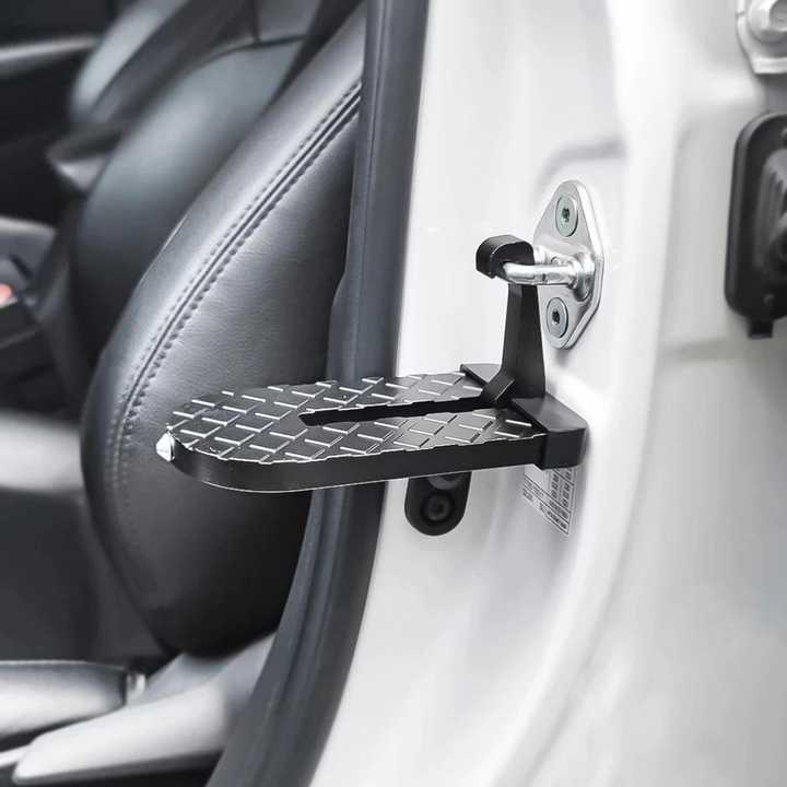 Universelle faltbare Autotrittstufe aus Aluminium für einfachen Zugang zum Fahrzeugdach, ideal für Dachgepäck und Reinigung.