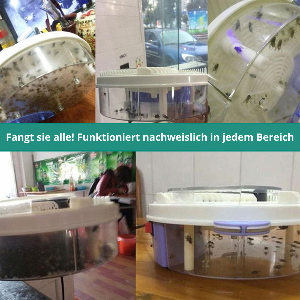Effektive Fliegenfalle für Haus und Garten: Leiser Insektenschutz mit Köderkammern, einfach & universell einsetzbar.