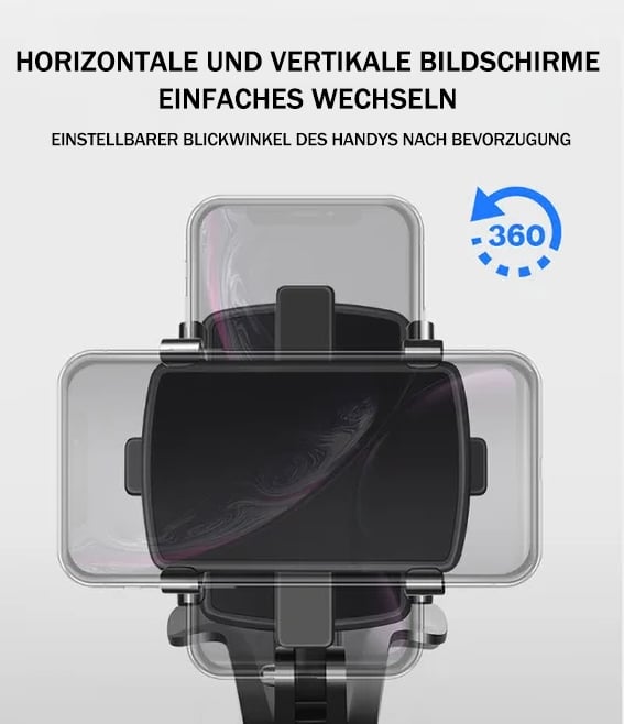 Smartphone-Halterung fürs Auto. Universal am Armaturenbrett für Navigation. Sicheres KFZ Zubehör.