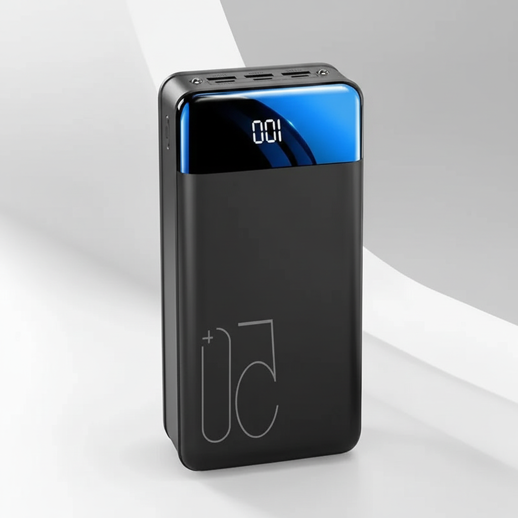 Kompakte, tragbare VoltHaven Powerbank, externer Akku für schnelles Laden von Mobilgeräten; perfekt für unterwegs.