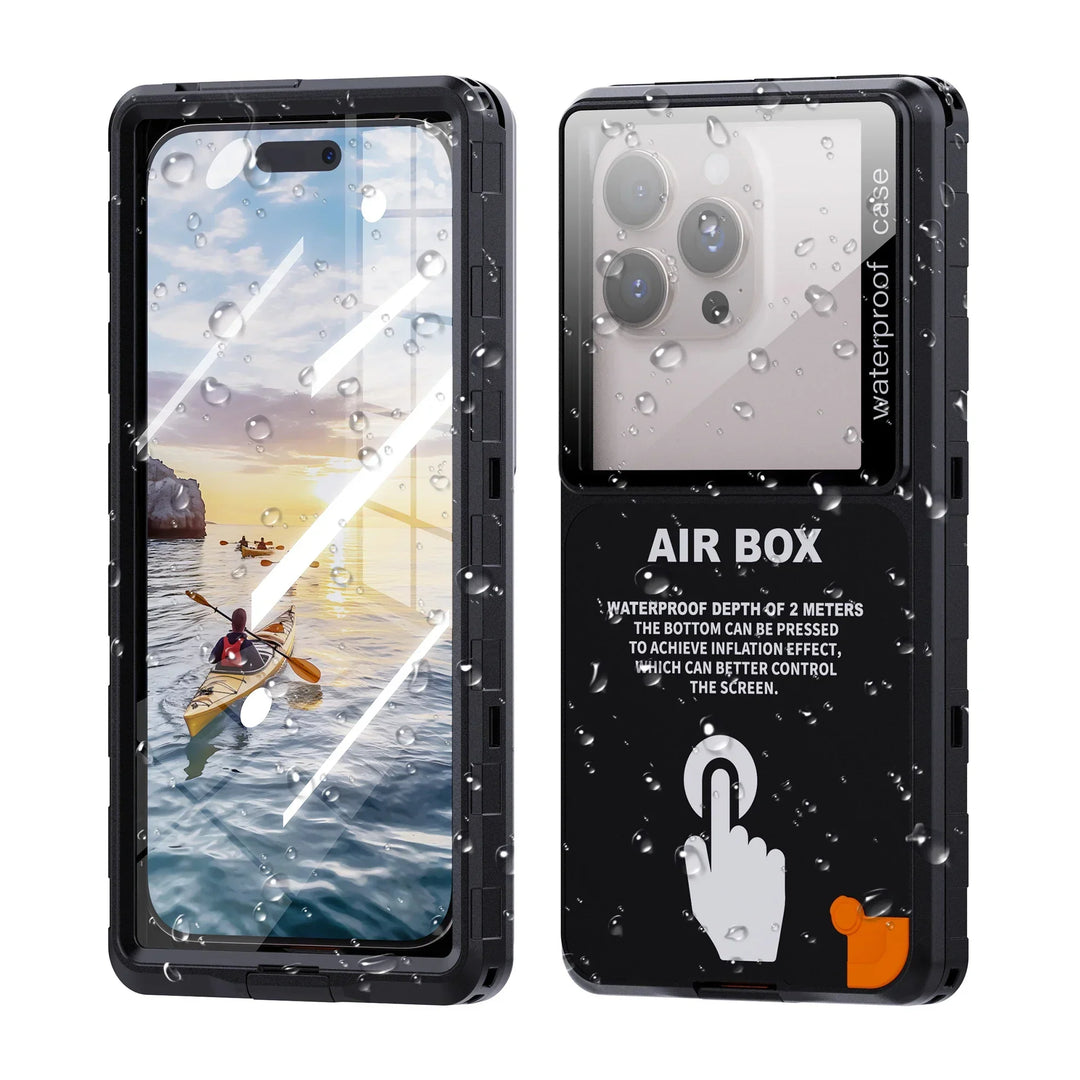 Universelle wasserdichte Handyhülle für Smartphones bis 17,5cm mit IP68 Schutz. Ideal für Outdoor, Schwimmen.