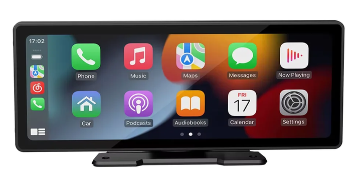 Hochauflösendes 26cm Display für kabelloses CarPlay & Android Auto; universelles Auto Infotainment System.