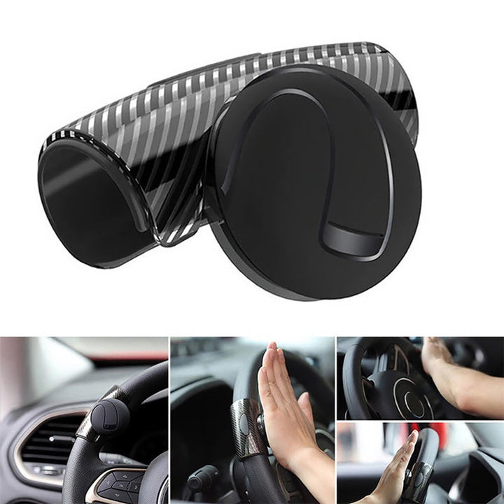Ergonomischer Lenkradknopf, schwarzes Autozubehör für verbesserte Kontrolle und Fahrkomfort.