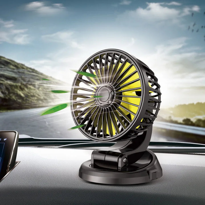 Robuster LKW Zubehör Ventilator mit 24V Anschluss für angenehmes Fahrklima, auch für PKW geeignet.
