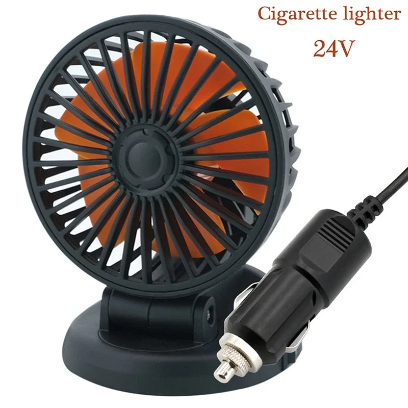 Leistungsstarker USB-Ventilator für Auto, LKW & Büro; universeller Fahrzeuglüfter mit starkem Luftstrom.