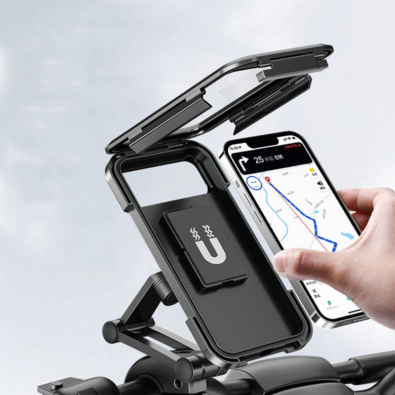 Robuste Fahrradhalterung für Smartphones, ideal für Mountainbike & Rennrad. Stabile Befestigung am Lenker.