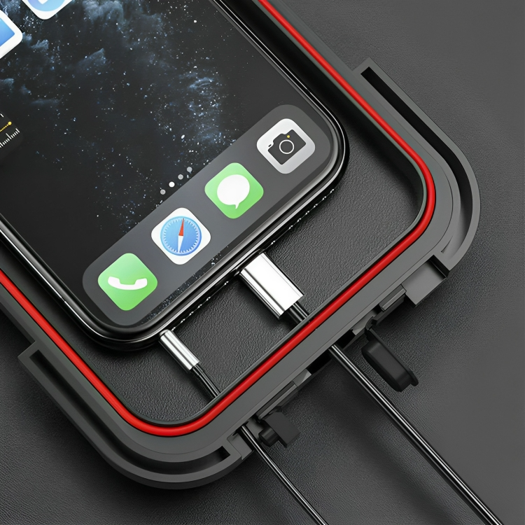 Handyhalterung am Fahrradlenker: Universeller WeatherGuard für sichere GPS-Navigation auf jedem Terrain.