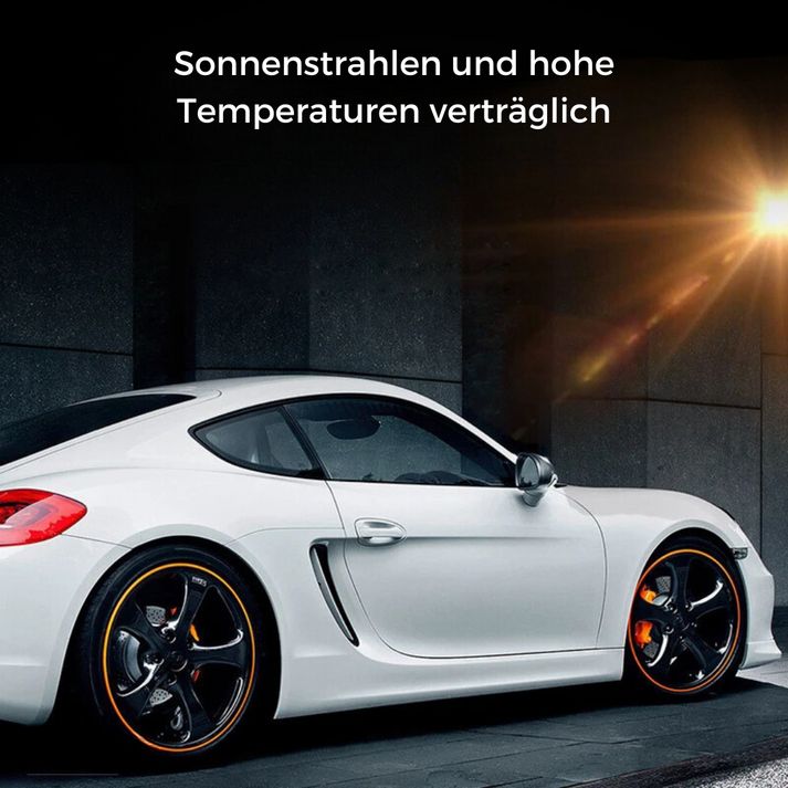 Effektiver Kratzschutz für Autofelgen, universell passend, einfach anzubringen, langlebig.