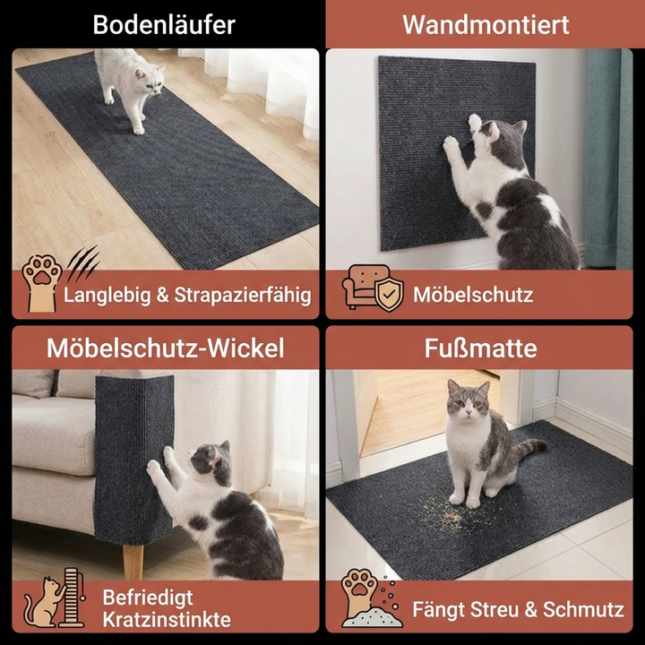 Katzen Kratzschutzfolie für Möbel & Polster. Bewahrt Ihr Sofa vor Kratzspuren der Katze. Tierzubehör.