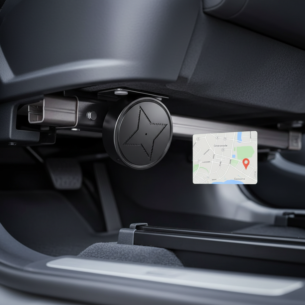 Robuster GPS-Tracker mit Diebstahlschutz für Fahrzeuge & Objektschutz, einfache magnetische Befestigung.