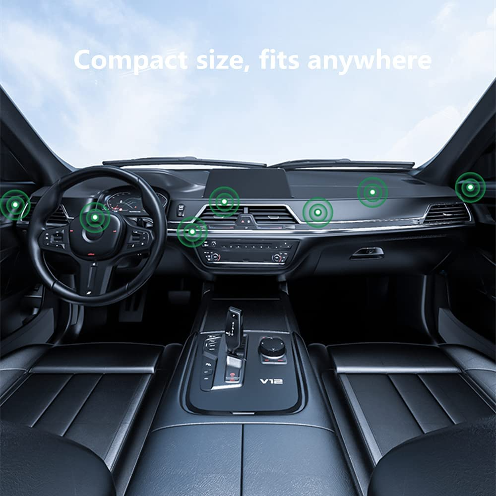 Einfach montierbarer universaler Magnethalter für Handys im Auto, ideal für Navigation und Freisprechen.