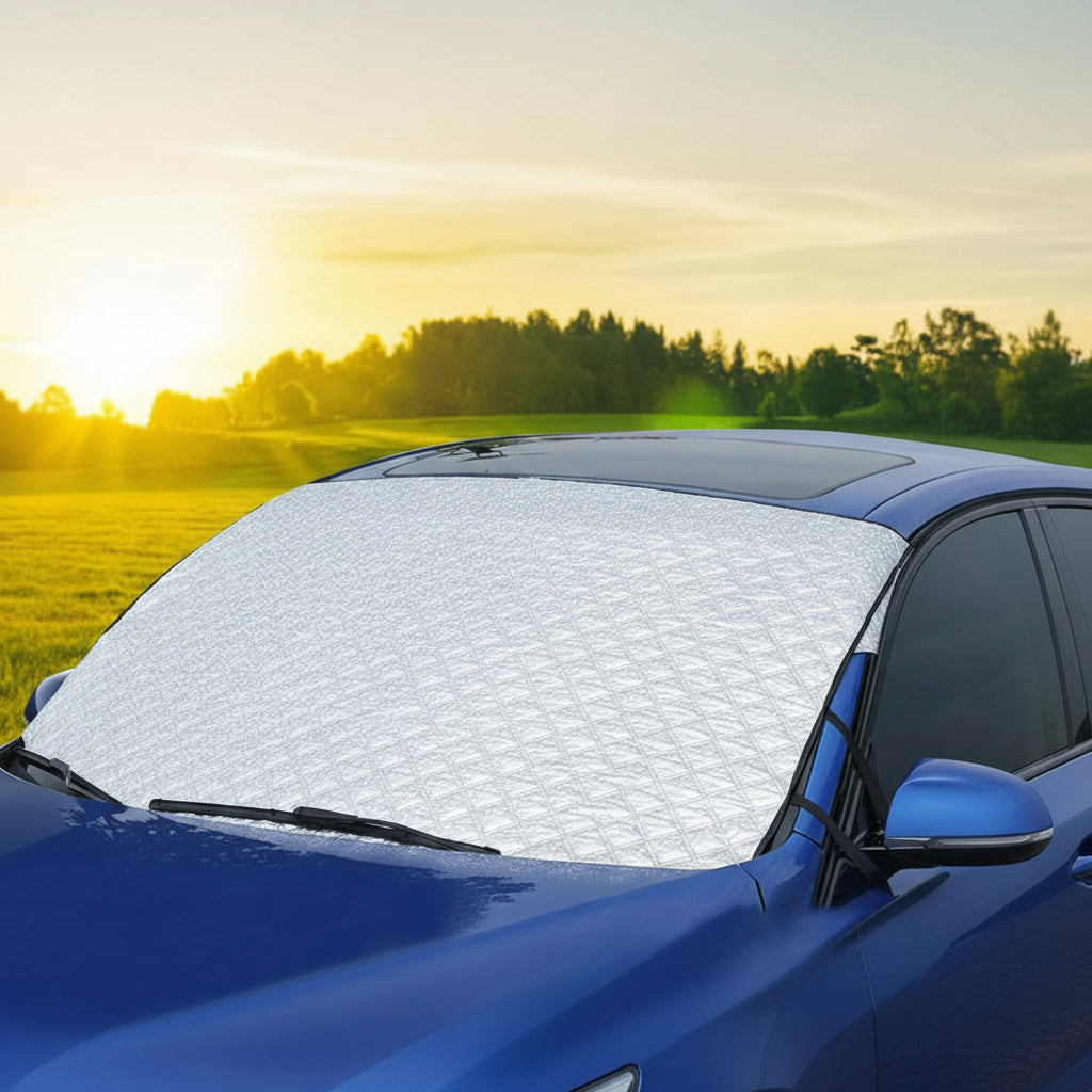 Wasserdichter magnetischer Windschutzscheiben-Eisschutz aus Polyester für optimalen Autoschutz.