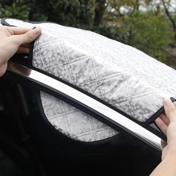 Kein Kratzen mehr! Magnetischer Scheibenschutz bietet optimalen Eis-, Schnee- & Frostschutz fürs Auto.