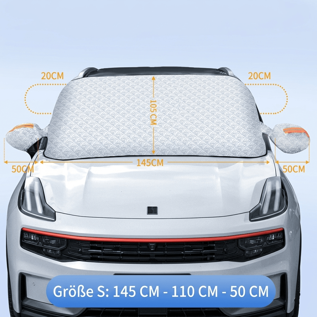 Vielseitiger Scheibenschutz für Limousine, SUV und Van. Universeller Frostschutz und Sonnenschutz für Ihre Windschutzscheibe.