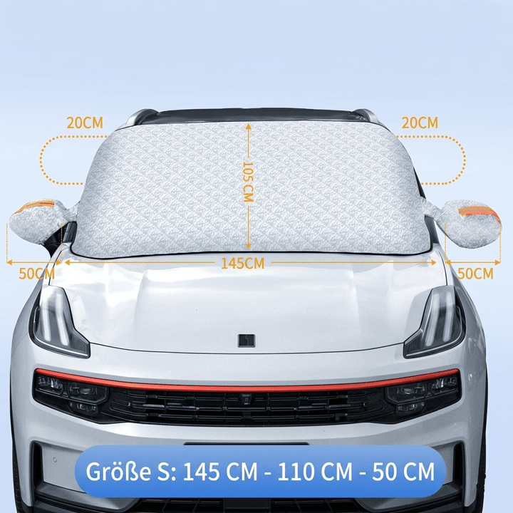 Vielseitiger Scheibenschutz für Limousine, SUV und Van. Universeller Frostschutz und Sonnenschutz für Ihre Windschutzscheibe.