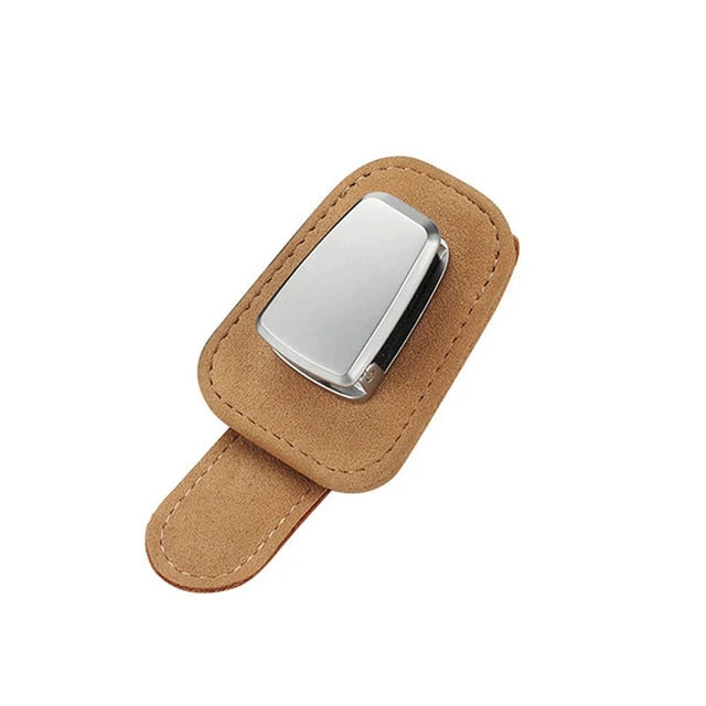 Universeller Sonnenbrillenhalter für das Auto, sicherer Brillenclip für Sonnenblende, schwarz, stilvoll & praktisch.