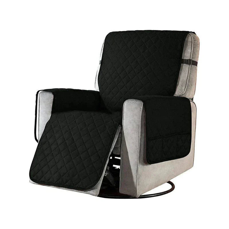 Elastischer Schonbezug FlexCover für Sessel, ideal für Haustierbesitzer & einfache Reinigung.