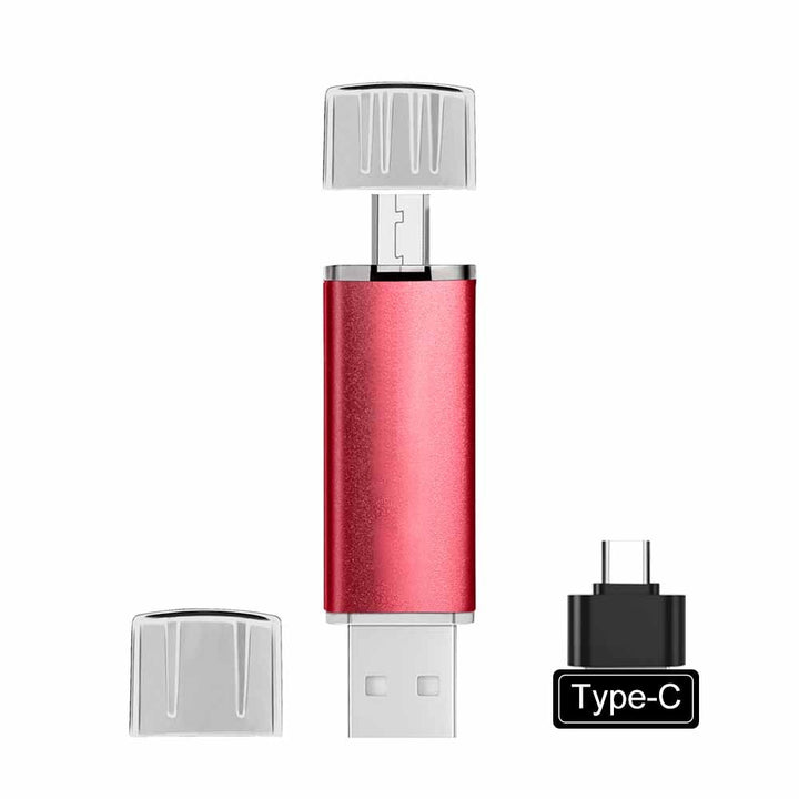Vielseitiger Datenstick mit USB-Anschluss für Computer, Smartphones & Tablets, perfekt für Backup digitaler Dateien.