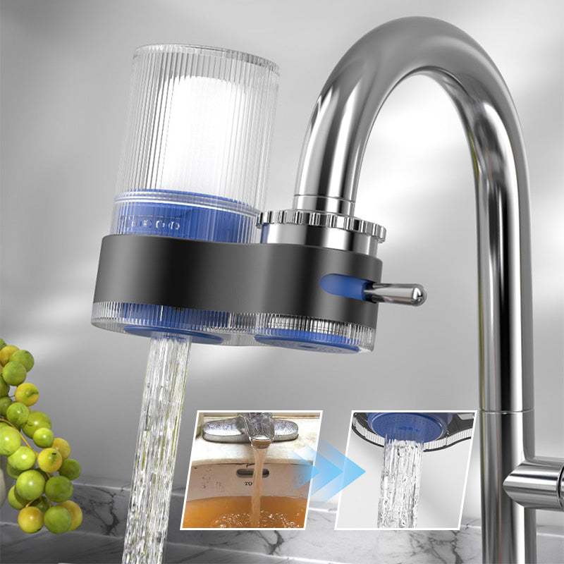 Kompakter Wasserfilter zur Montage am Wasserhahn, sorgt für reines Trinkwasser im Haushalt. Einfache Installation.