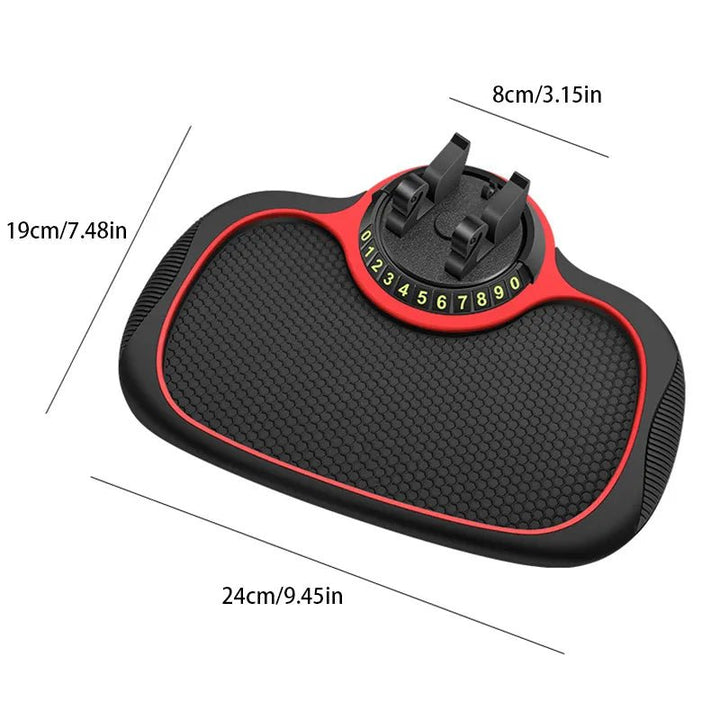 Nahaufnahme des strukturierten Silikon Anti-Rutsch-Pads für sicheren Halt von Handy & Zubehör.