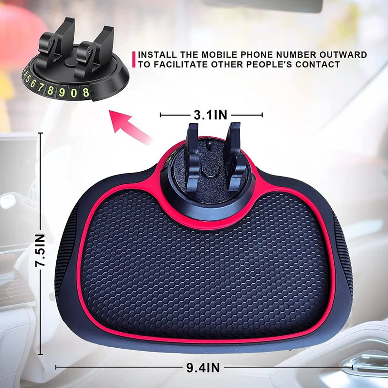 Auto Armaturenbrett Pad aus rutschfestem Silikon, sorgt für sichere Aufbewahrung im Fahrzeug.