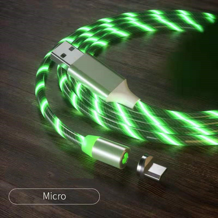 Universelles magnetisches Kabel aus Nylon für schnelles & sicheres Aufladen von Smartphones.