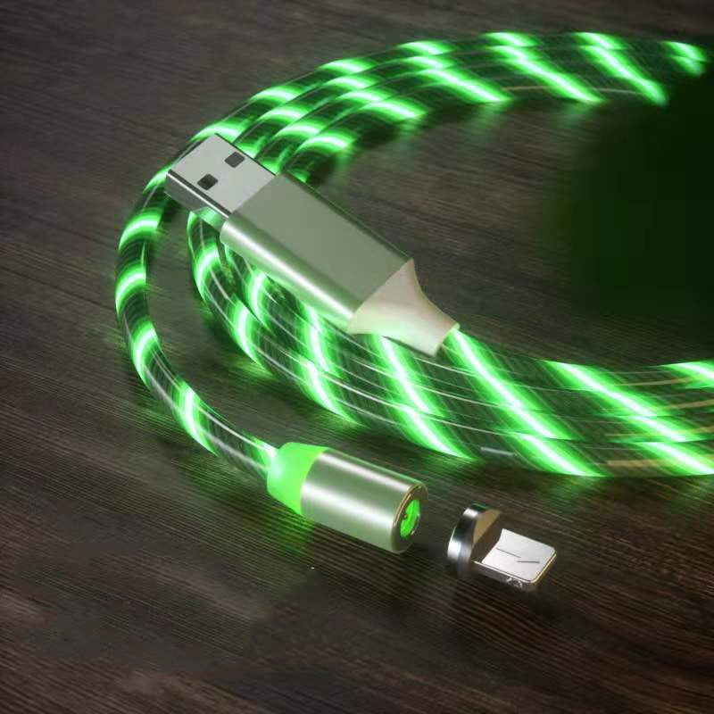 Hochwertiges magnetisches USB-Ladekabel, robustes Nylon & Schnellladefunktion für Smartphones.