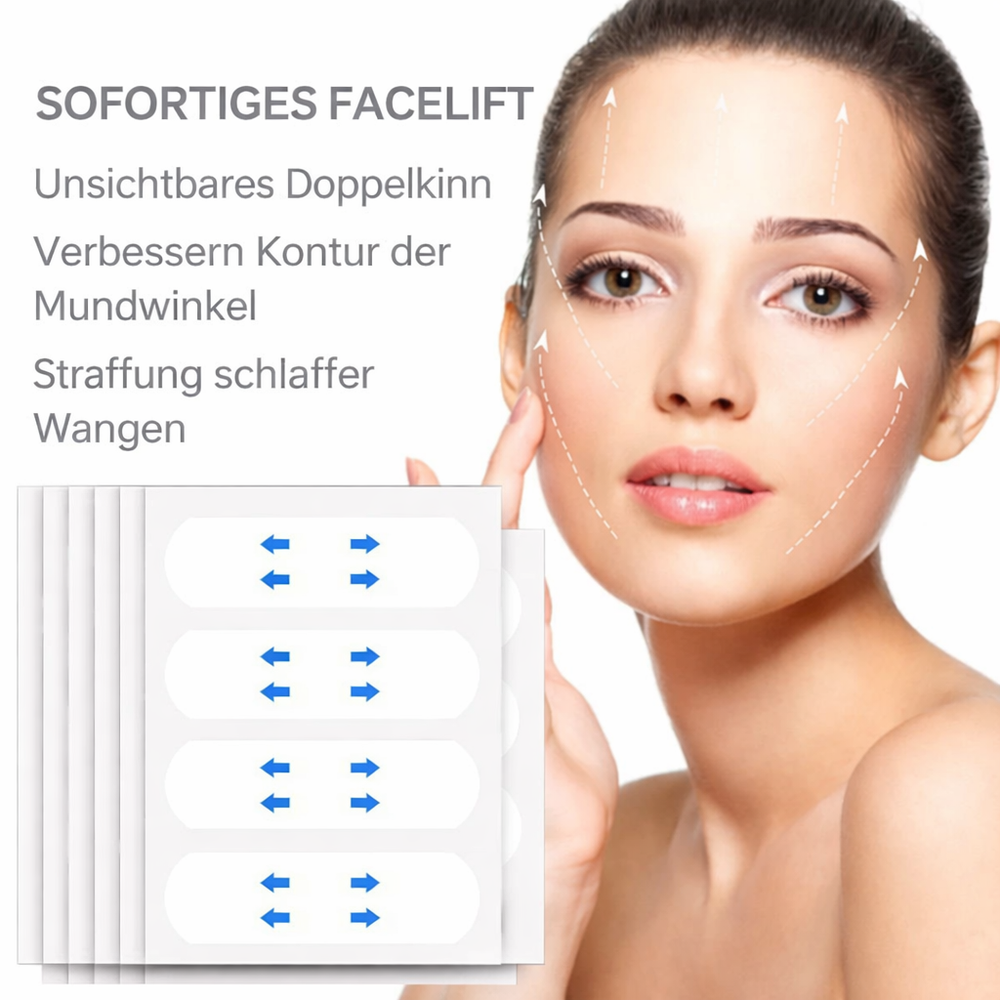 Damen Lifting Tapes für schnellen Anti-Aging-Effekt & definierte Gesichtskonturen.