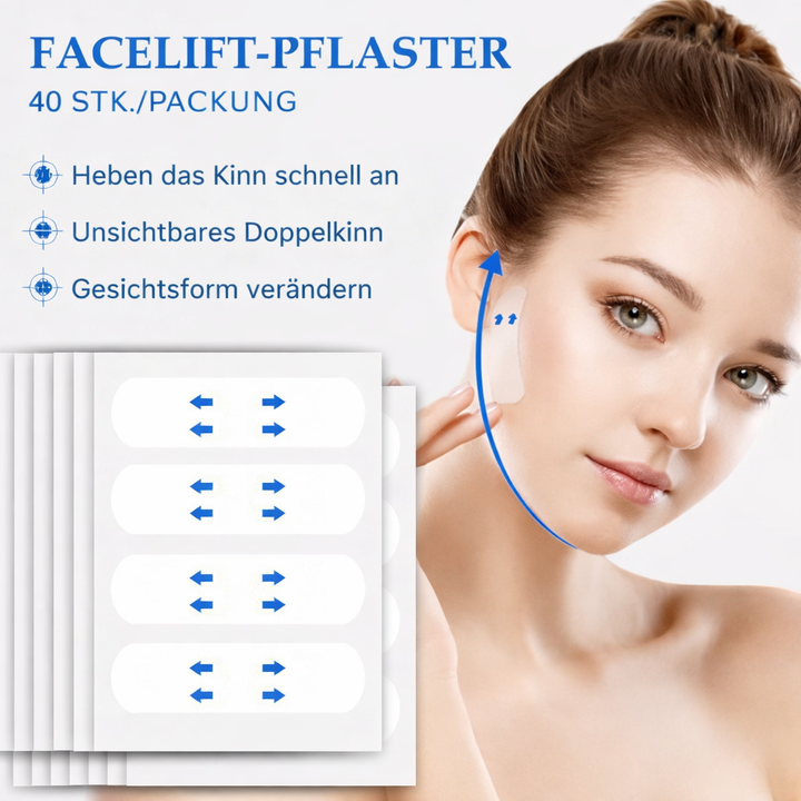 Hautfreundliche, unsichtbare Gesichtslifting Tapes für diskrete Hautstraffung von Damen.