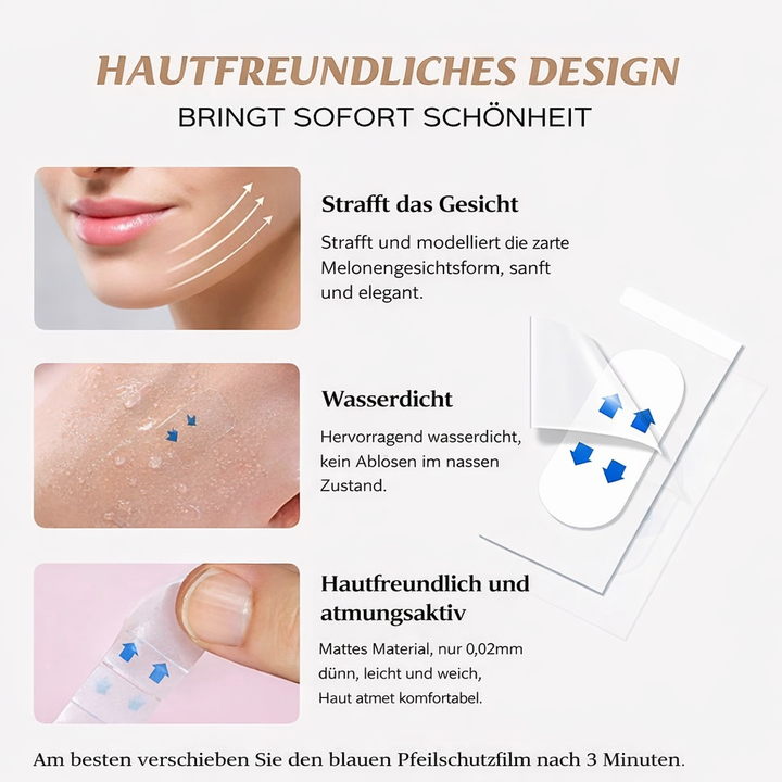 Schönheits-Tapes für Damen: Unsichtbare Gesichtsstraffung & jugendliche Gesichtskontur.