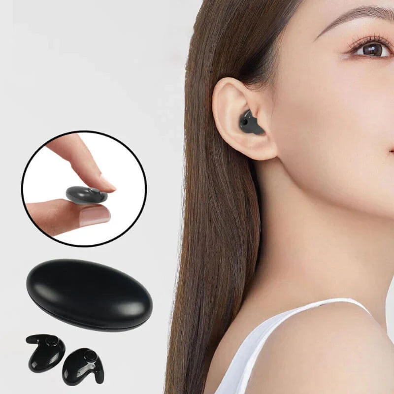 Diskrete In-Ear-Kopfhörer mit aktiver Geräuschunterdrückung für ungestörten Musikgenuss und klare Anrufe.