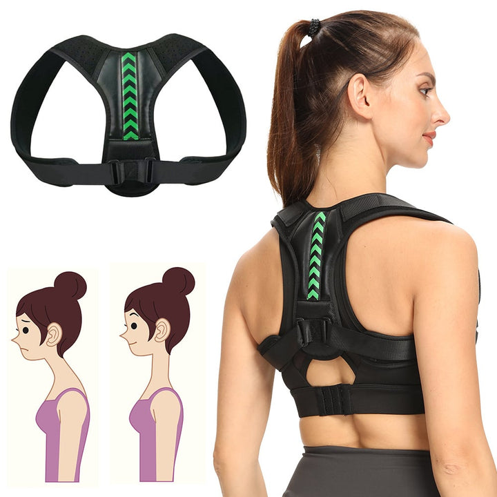 Ergonomischer Haltungskorrektor für gesunde Haltung, komfortable Rückenstütze unsichtbar tragen.